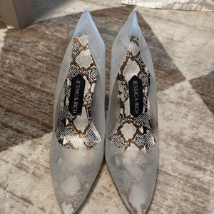 Jessica Rich Snakeskin Pumps Size 36